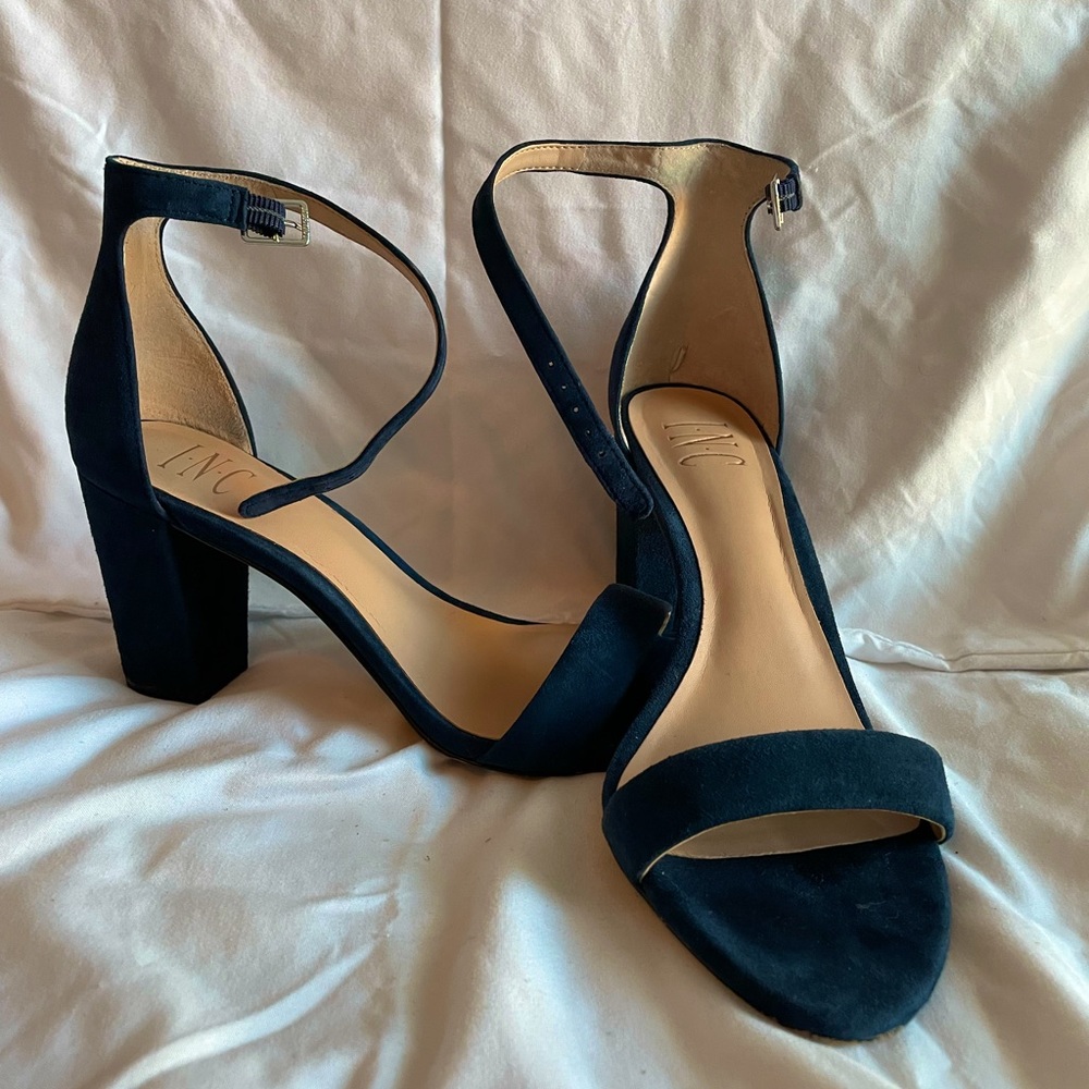 INC navy heels, size 9, worn once